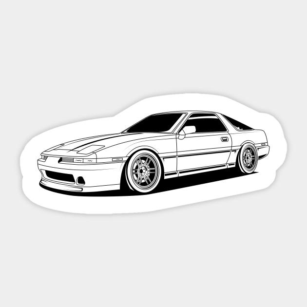 Mk3 legend black print Sticker by R.autoart